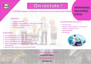 On recrute un ou une infirmier(e) dès le mois de septembre